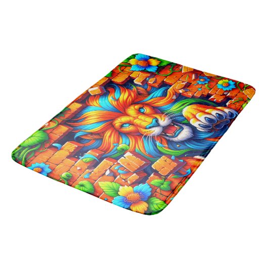 Tapis De Bain Design Lion (Angle)