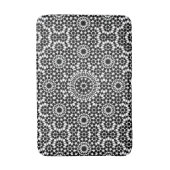 Tapis De Bain Design marocain noir et blanc (Devant (Vertical))