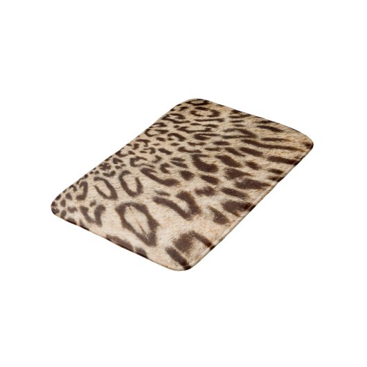 Tapis De Bain Design moderne de fourrure Leopard (Angle)