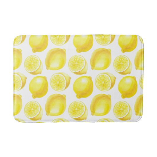 Tapis De Bain Design motif citron (Devant)