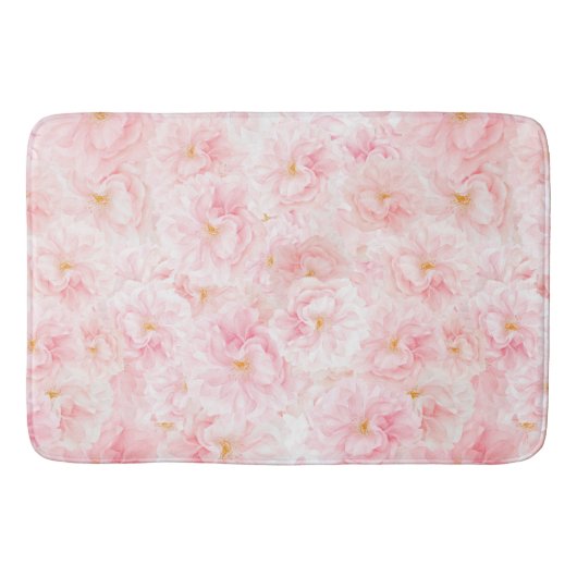 Tapis De Bain Design Motif élégant en fleur de cerisier (Devant)