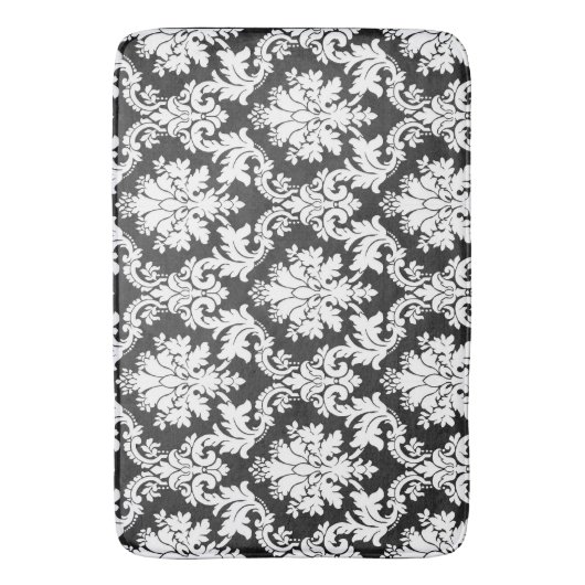 TAPIS DE BAIN DESIGN NOIR ET BLANC (devant Vertical)