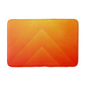 Tapis De Bain Design orange et jaune géométrique ombragé (Devant)