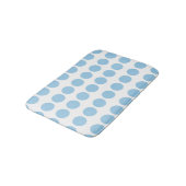 Tapis De Bain Design Pois bleu (Angle)