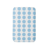 Tapis De Bain Design Pois bleu (Devant (Vertical))