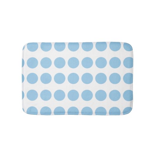 Tapis De Bain Design Pois bleu (Devant)
