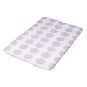 Tapis De Bain Design Pois de lavande (Angle)