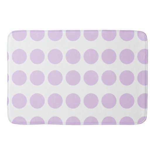 Tapis De Bain Design Pois de lavande (Devant)