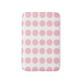 Tapis De Bain Design Pois rose (Devant (Vertical))