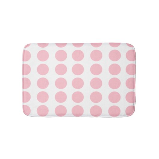 Tapis De Bain Design Pois rose (Devant)