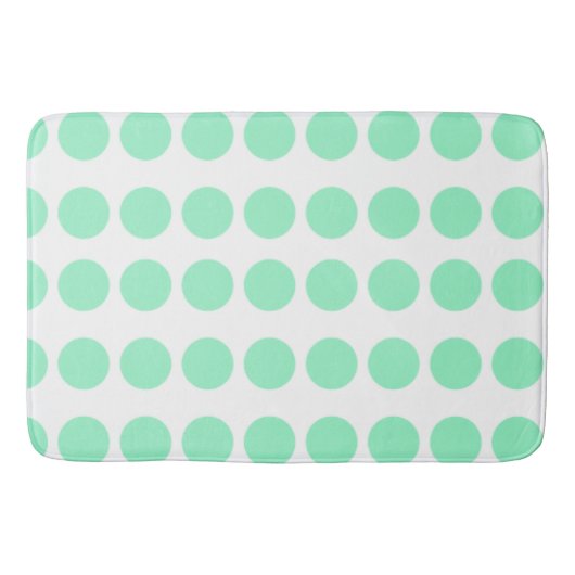 Tapis De Bain Design Pois vert (Devant)
