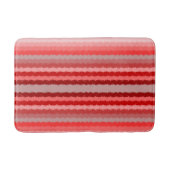 Tapis De Bain Design rayé moderne dans différentes nuances de ro (Devant)