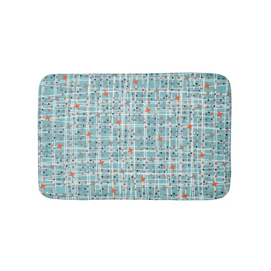 Tapis De Bain Design rétro étoilé atomique des années 1950 (Devant)