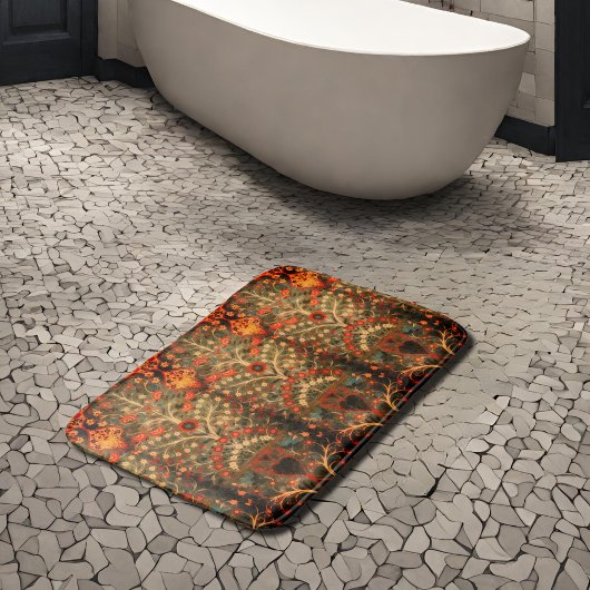 Tapis De Bain Design textile indien antique