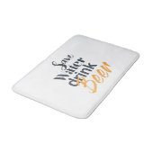 Tapis De Bain Design urbain, tendance, drôle, économiser de l'ea (Angle)