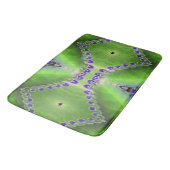 Tapis De Bain Design vert et violet (Angle)
