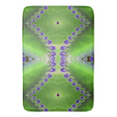 Tapis De Bain Design vert et violet (devant Vertical)