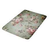Tapis De Bain Design vintage vert olive Dusty (Angle)