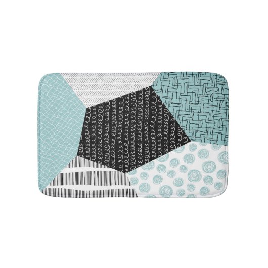 Tapis De Bain Dessin Abstrait à main levée : Arrière - plan arti (Devant)