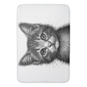Tapis De Bain Dessin adorable de Young Cat (devant Vertical)