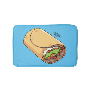 Tapis De Bain dessin animé de Burrito