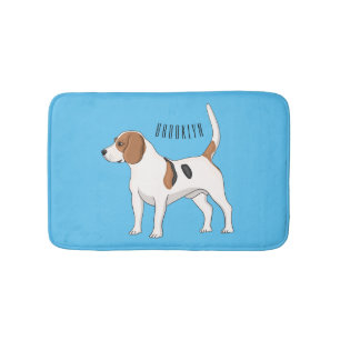 Tapis De Bain dessin animé de chien beagle