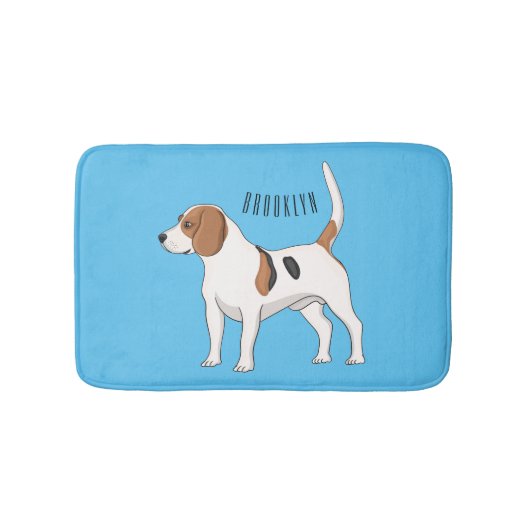 Tapis De Bain dessin animé de chien beagle (Devant)