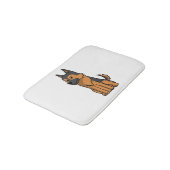Tapis De Bain Dessin animé de German Shepherd (Angle)
