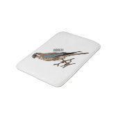 Tapis De Bain dessin animé d'oiseau-kestrel américain (Angle)