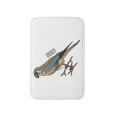 Tapis De Bain dessin animé d'oiseau-kestrel américain (Devant (Vertical))
