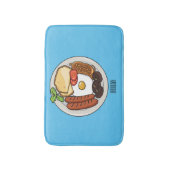 Tapis De Bain dessin animé du petit-déjeuner anglais (Devant (Vertical))