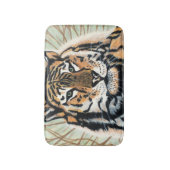 Tapis De Bain Dessin au crayon couleur Tiger Art (Devant (Vertical))