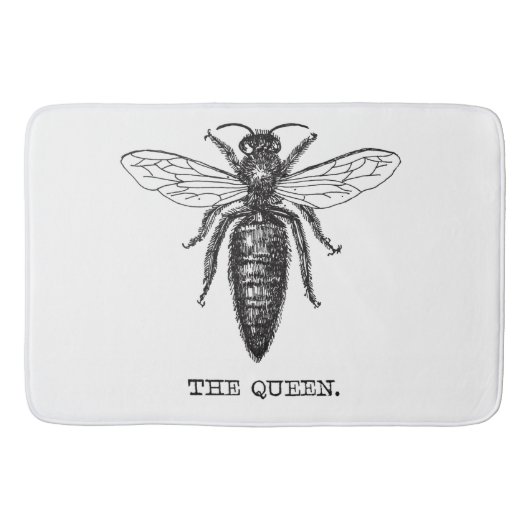 Tapis De Bain Dessin classique de l'illustration de Queen Bee (Devant)
