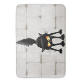 Tapis De Bain Dessin de Funny Fierce Black Cat (devant Vertical)