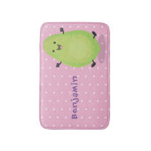 Tapis De Bain dessin de la patte papaye de Cute kawaii (Devant (Vertical))