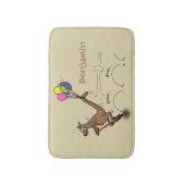 Tapis De Bain Dessin d'humour australien kangourou (Devant (Vertical))