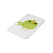 Tapis De Bain Dessin d'oiseau vert (Angle)