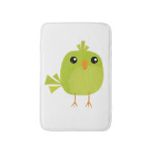Tapis De Bain Dessin d'oiseau vert (Devant (Vertical))