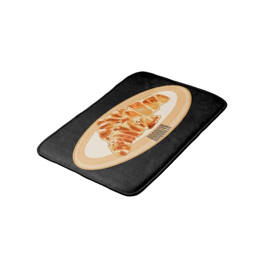 Tapis De Bain Dessin du Croissant (Angle)