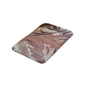 Tapis De Bain Dessin floral marron abstrait 2 (Angle)