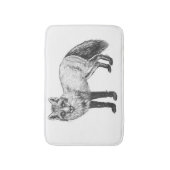 Tapis De Bain Dessin Fox (Devant (Vertical))