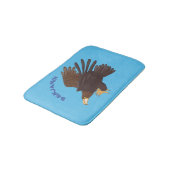 Tapis De Bain dessin humoristique d'aigle royal (Angle)