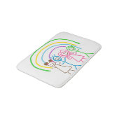 Tapis De Bain Dessin personnalisé pour enfants Transformer l'oeu (Angle)