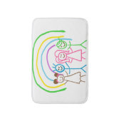 Tapis De Bain Dessin personnalisé pour enfants Transformer l'oeu (Devant (Vertical))