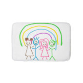 Tapis De Bain Dessin personnalisé pour enfants Transformer l'oeu (Devant)