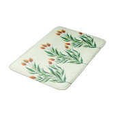 Tapis De Bain Dessin Plante de printemps Art botanique Abstrait (Angle)
