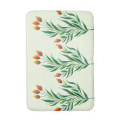 Tapis De Bain Dessin Plante de printemps Art botanique Abstrait (Devant (Vertical))