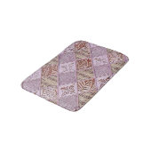 Tapis De Bain Dessins De Diamant En Rose (Angle)