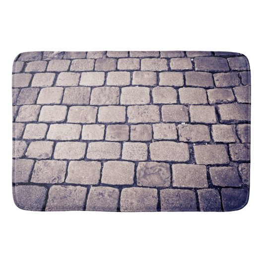 Tapis De Bain Détail de rue pavée, Horizontal (Devant)
