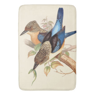 Tapis de bain d'étang d'animaux de faune d'oiseau